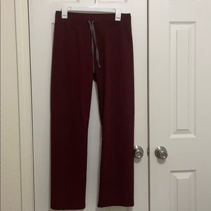 Figs Scrubs Livingston Pants Burgundy